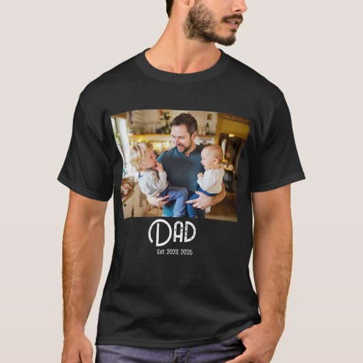 Dad Established Grunge text T-Shirt (Vorderseite)