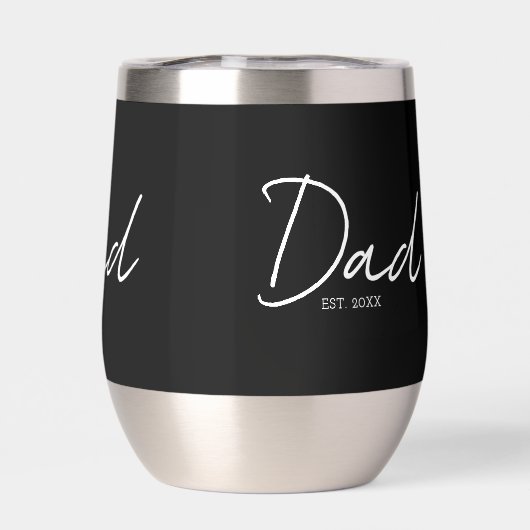 Dad Established Minimal Modern Script Black (Rückseite)