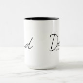 Dad Established Minimal Modern Script Black Tasse (Zentrum)
