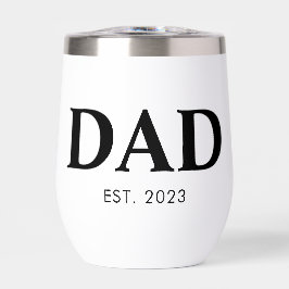 Dad Established Minimal Simple Text Est Year