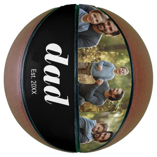 Dad Established Modern 3 Photo Basketball (Vertikal)