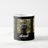 Dad Established Modern 3 Photo Kaffeetasse (Mittel)