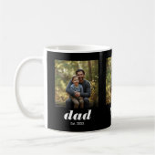 Dad Established Modern 3 Photo Kaffeetasse (Links)