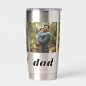 Dad Established Modern 3 Photo Thermobecher (Links)