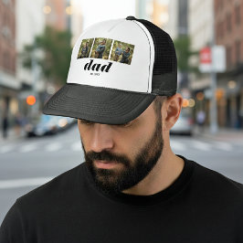 Dad Established Modern 3 Photo Truckerkappe