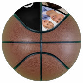 Dad Established Modern Black 3 Photo Basketball (Rechts)