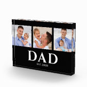 Dad Established Modern Black 3 Photo Fotoblock (Rechts)