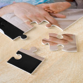 Dad Established Modern Black 3 Photo Puzzle (Seite)