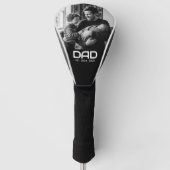 Dad Established Modern Bold Photo Golf Headcover (Vorderseite)