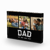 Dad Established Modern Bold White Black 3 Fotoblock (Rechts)