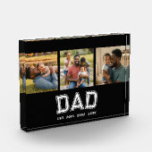 Dad Established Modern Bold White Black 3 Fotoblock (Links)