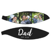 Dad Established Modern Script Black 3 Photo Basketball (Panele)