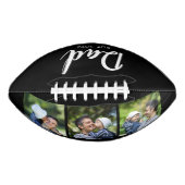 Dad Established Modern Script Black 3 Photo Football (Vorderseite)