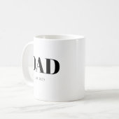 Dad Established New Dad Gift Coffee Mug Kaffeetasse (Vorderseite Links)