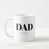 Dad Established New Dad Gift Coffee Mug Kaffeetasse (Links)