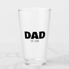Dad Established New Dad Gift Glas