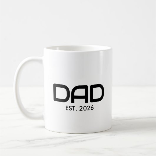 Dad Established New Dad Gift  Kaffeetasse (Links)