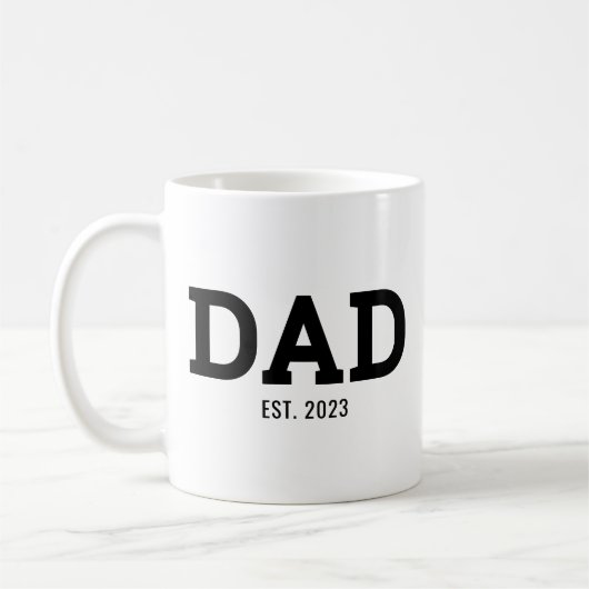 Dad Established New Dad Gift Kaffeetasse (Links)