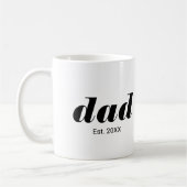 Dad Established New Dad Gift Kaffeetasse (Links)