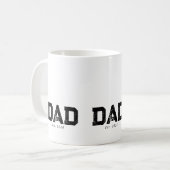 Dad Established New Dad Gift Kaffeetasse (Vorderseite Links)