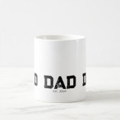 Dad Established New Dad Gift Kaffeetasse (Mittel)