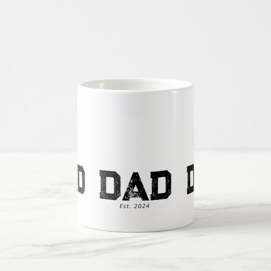 Dad Established New Dad Gift Kaffeetasse (Mittel)