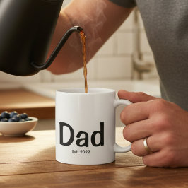 Dad  Established New Dad Gift  Kaffeetasse