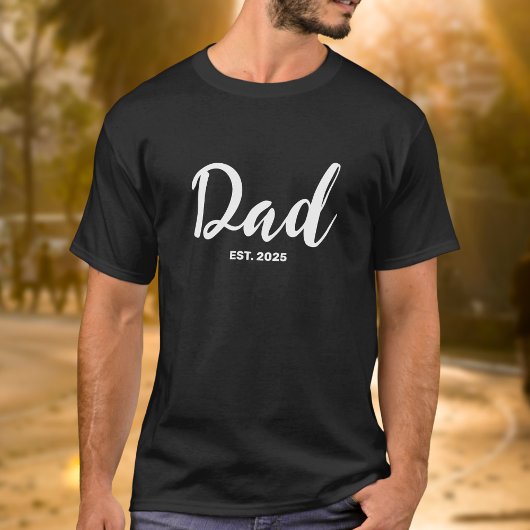 Dad Established New Dad Gift  T-Shirt