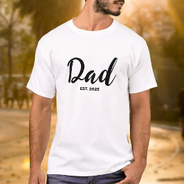 Dad Established New Dad Gift  T-Shirt
