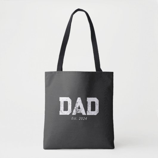 Dad Established New Dad Gift Tasche (Vorderseite)