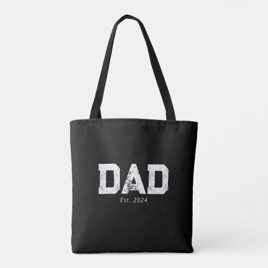Dad Established New Dad Gift Tasche (Rückseite)