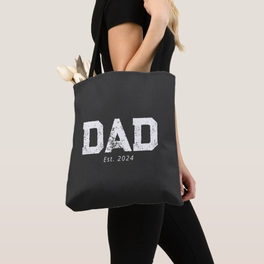 Dad Established New Dad Gift Tasche (Von Nahem)