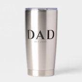 Dad Established New Dad Gift Thermobecher (Vorderseite)