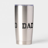 Dad Established New Dad Gift Thermobecher (Rückseite)