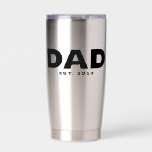 Dad Established New Dad Gift  Thermobecher (Vorderseite)