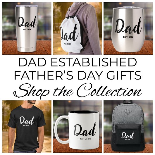 Dad Established New Dad Gift Thermobecher