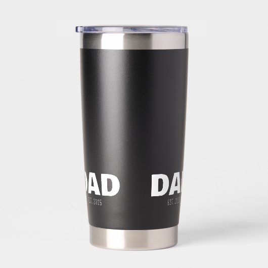 Dad Established New Dad Gift Thermobecher (Rechts)