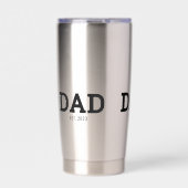 Dad Established New Mom Gift Insulated Thermobecher (Vorderseite)