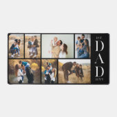 Dad Established Personalized Father Photo Collage Schreibtischunterlage (Vorderseite)