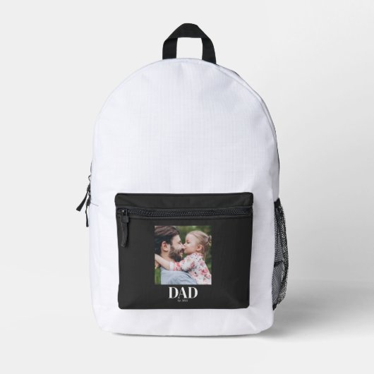 Dad Established Photo Bedruckter Rucksack (Vorderseite)