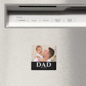 Dad Established Photo Father’s Day  Magnet (In Situ (Geschirrspüler))