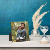 Dad Established Photo Father's Day Fotoplatte (InSitu)