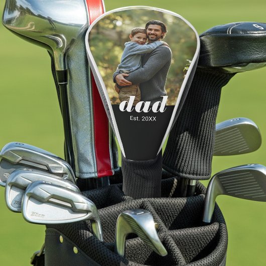 Dad Established Photo Father's Day Golf Headcover