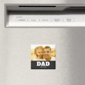 Dad Established Photo Father's Day Magnet (In Situ (Geschirrspüler))