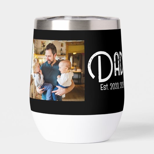 Dad Established Photo Grunge Text (Rückseite)