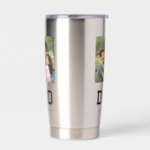 Dad Established Photo Modern Typography New Dad Thermobecher (Links)