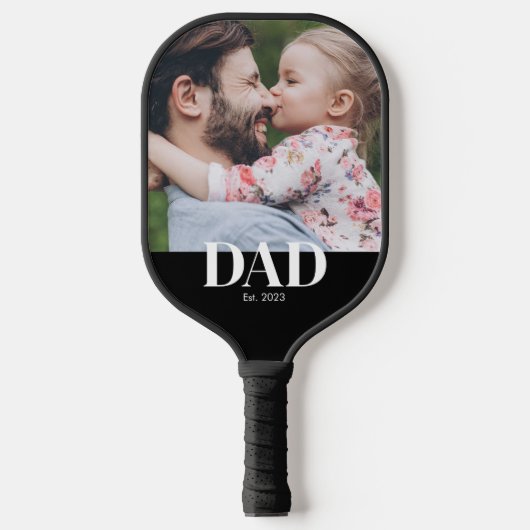 Dad Established Photo Pickleball Schläger (Vorderseite)
