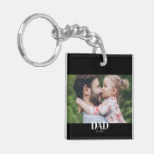 Dad Established Photo Schlüsselanhänger (Vorderseite links)