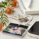  Dad Established Photo Schlüsselanhänger (Vorderseite rechts)