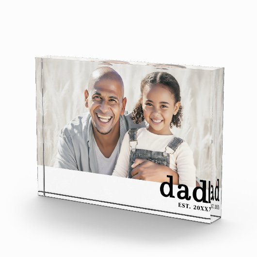 Dad Established Photo Simple Father Fotoblock (Rechts)